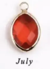 LARGE BIRTHSTONE CHARM