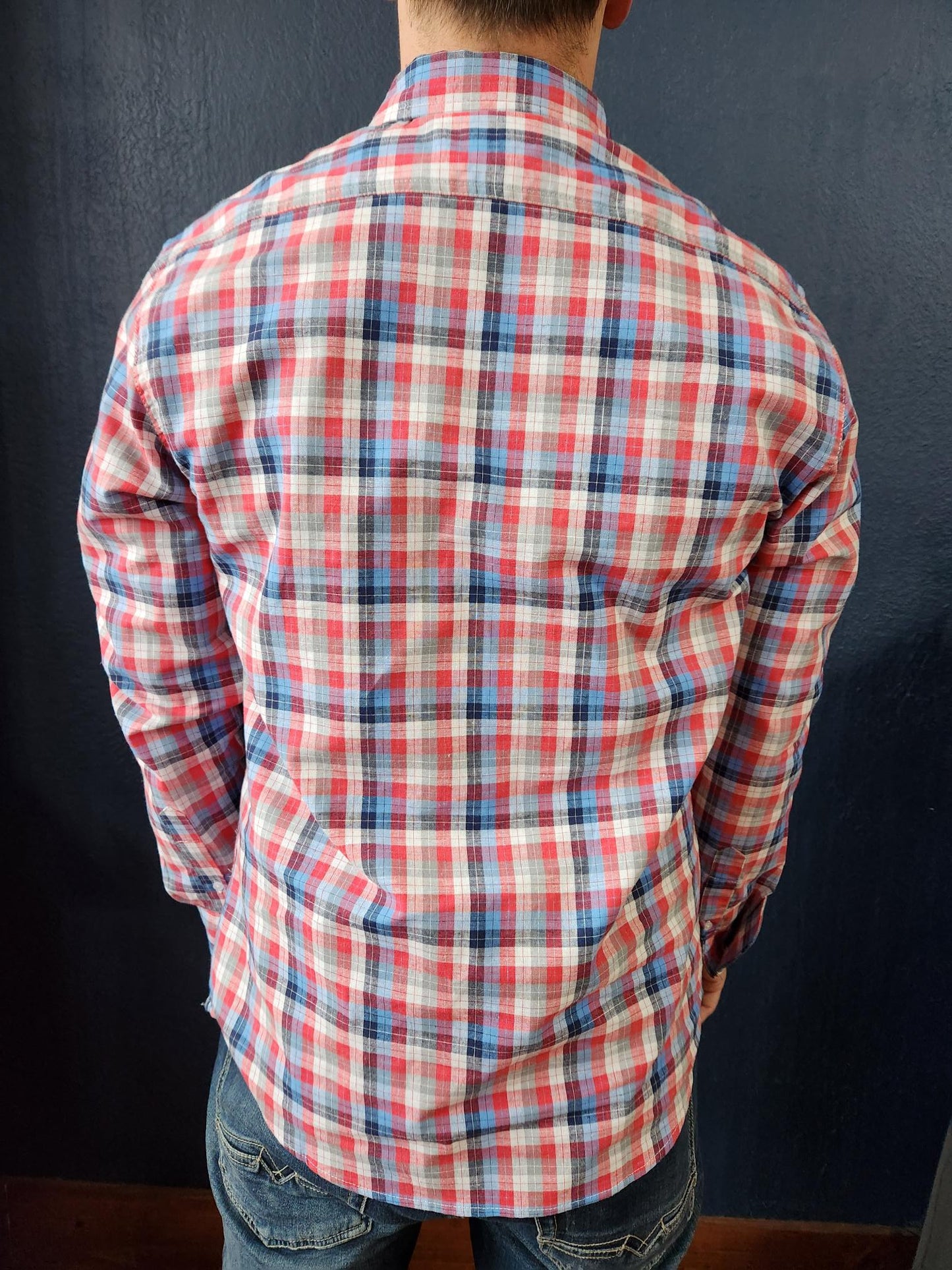 FLAG & ANTHEM MIDVALE BUTTON DOWN - RED/NAVY/WHITE