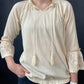 SKYE'S THE LIMIT EMBROIDERED PEASANT TOP - CREAM
