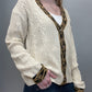 WALK ON THE WILD SIDE CARDIGAN - IVORY/TAN/BLACK