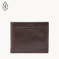 FOSSIL NEEL LARGE COIN POCKET BIFOLD WALLET - BROWN