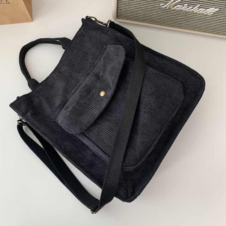 CORDUROY SHOULDER BAG