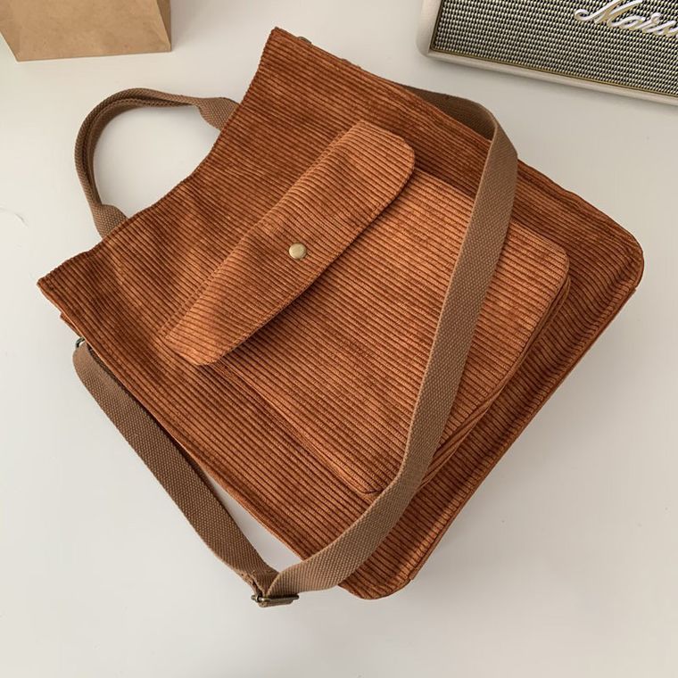 CORDUROY SHOULDER BAG